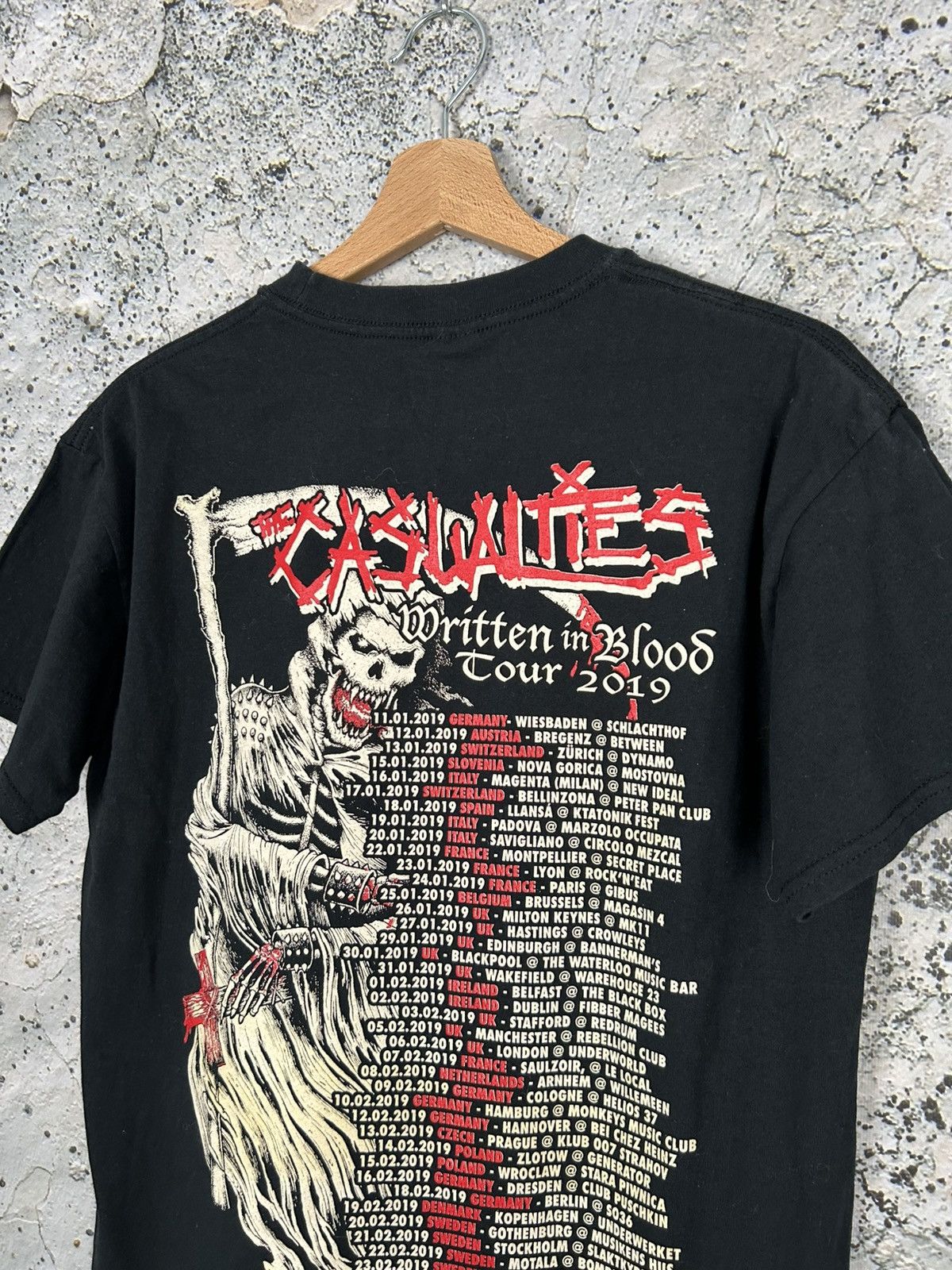 Band Tees The Casualties Written In Blood Rock Band Tee Black Metal Size US M / EU 48-50 / 2 - 5 Thumbnail