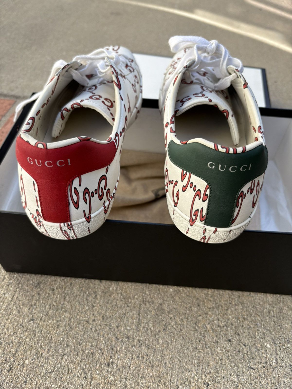 Gucci Gucci GG Print Ace Sneakers Size US 11 / EU 44 - 2 Thumbnail