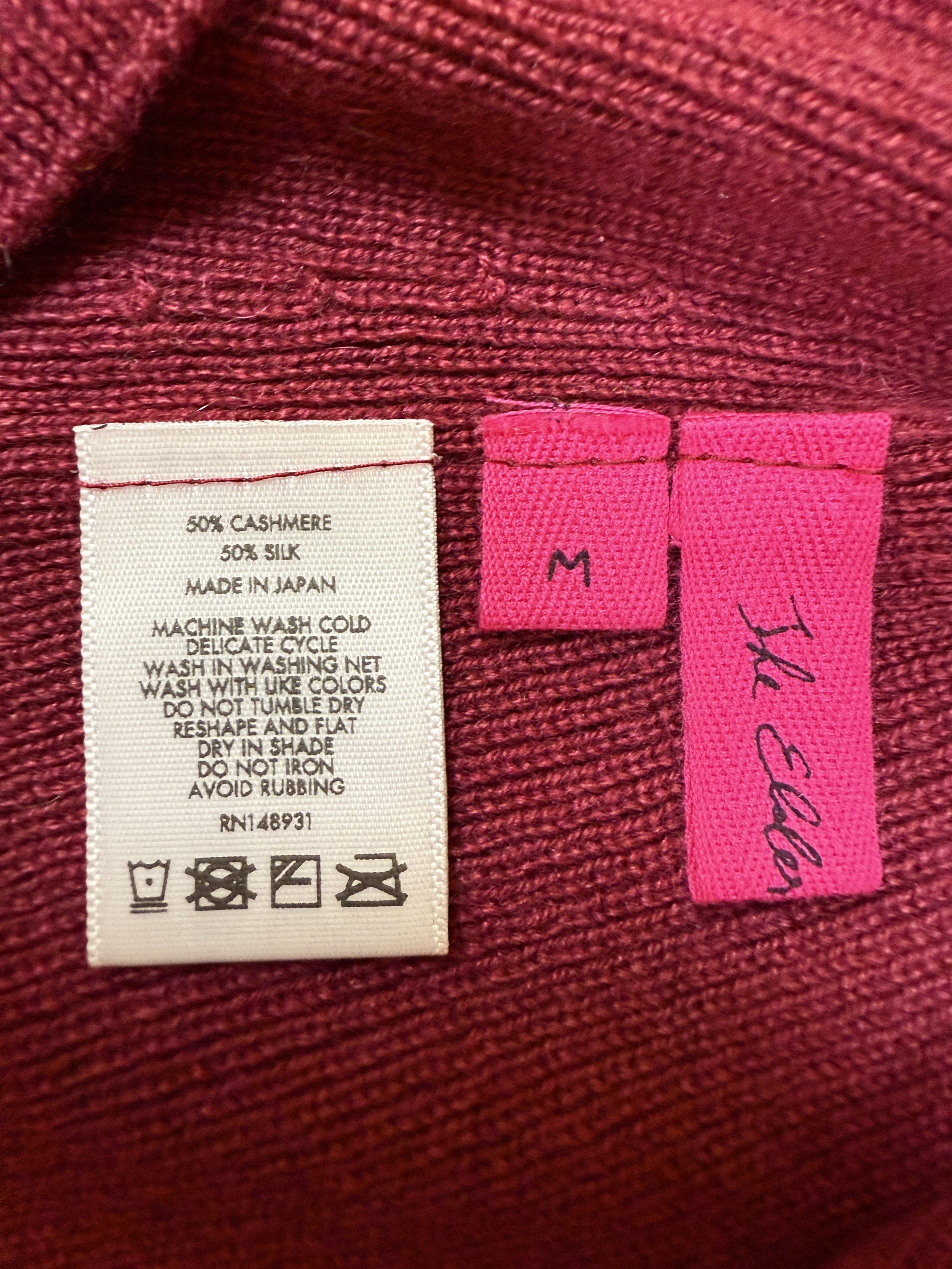 The Elder Statesman $650 The Elder Statesman Delicash Merlot Turtleneck Size M / US 6-8 / IT 42-44 - 4 Thumbnail