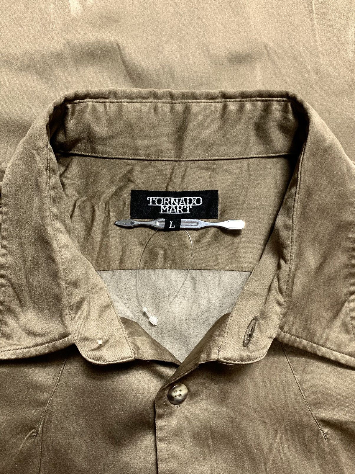 Tornado Mart 💥 Rare Tornado Mart Avant Garde Brown Long Sleeve Shirt Size US L / EU 52-54 / 3 - 1 Thumbnail