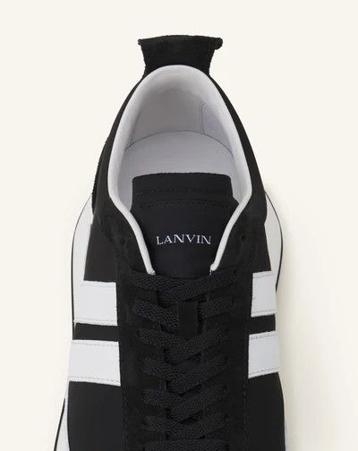 Lanvin os11x0526 Bumpr Nylon and Suede Sneakers in Black/White Size US 7 / IT 37 - 5 Thumbnail