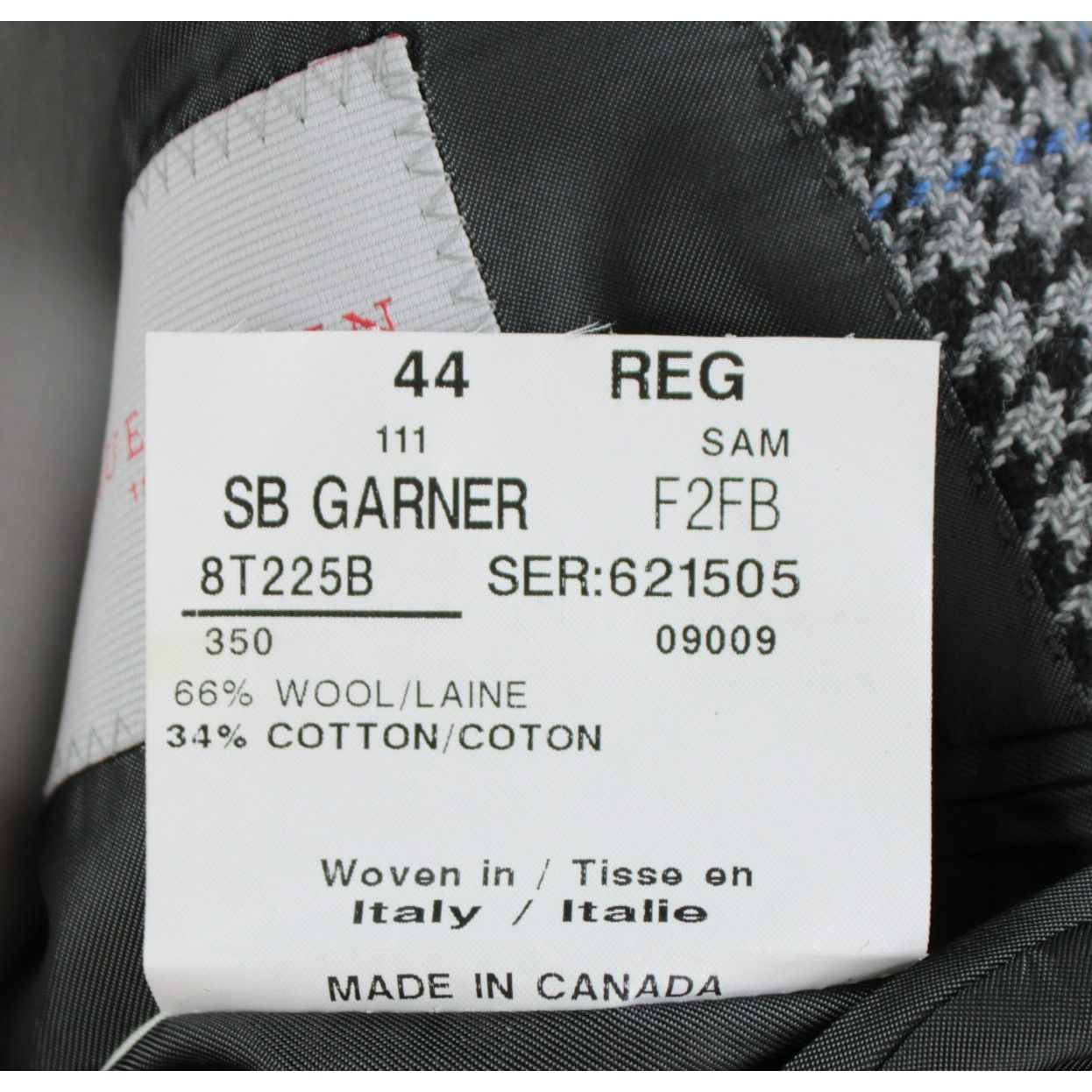 Samuelsohn Samuelsohn Sport Coat Size 44 Regular US in Black Size 44R - 8 Thumbnail