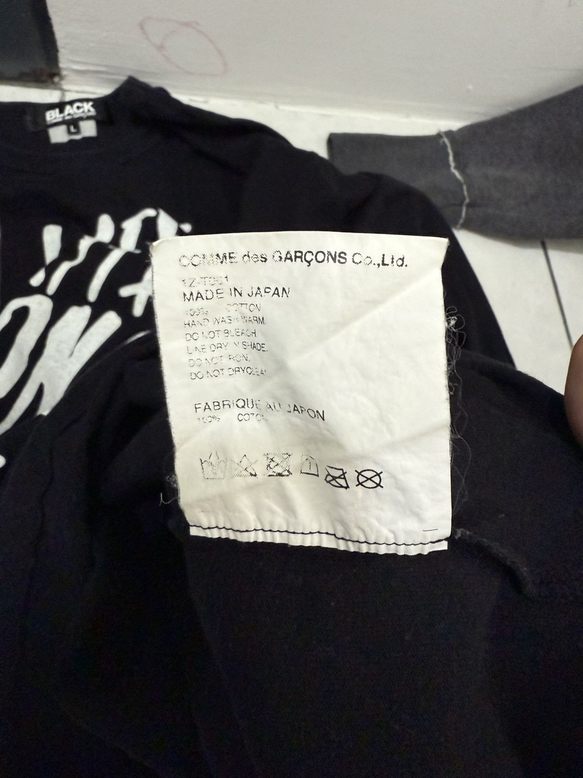Comme des Garcons Vintage Comme Des Garcons Black Wording Longsleeve Size L / US 10 / IT 46 - 8 Thumbnail