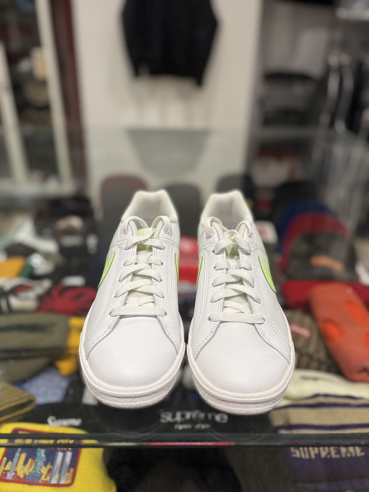 Nike Nike Court Royale White Barely Volt (W) Size US 8 / IT 38 - 3 Thumbnail
