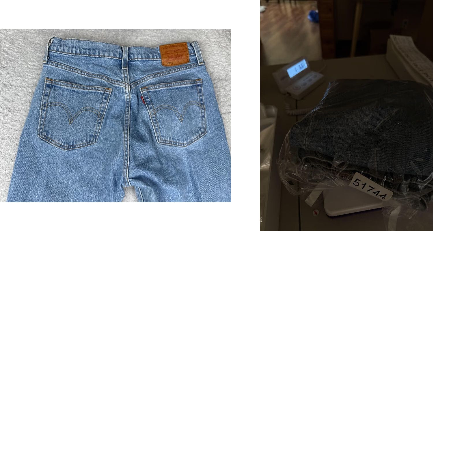 Levi's Levis Jeans Womens 28x28 Blue Denim Premium 501 Skinny Jeweled Mid Rise Cotton Blend Spandex Size 28" / US 6 / IT 42 - 11 Thumbnail