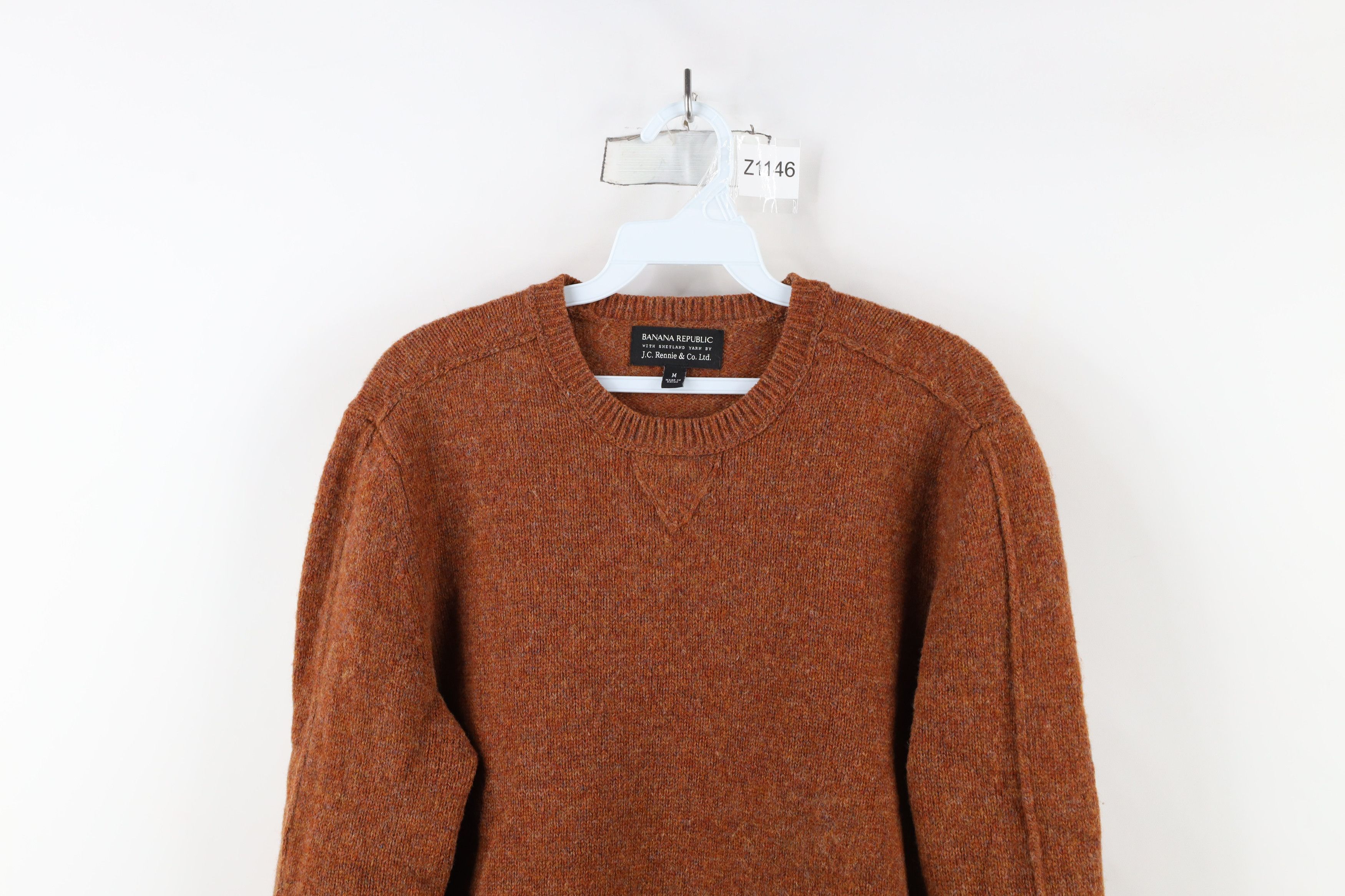 Banana Republic × Vintage Banana Republic Wool JC Rennie Co Knit Sweater Brown Size US M / EU 48-50 / 2 - 2 Thumbnail