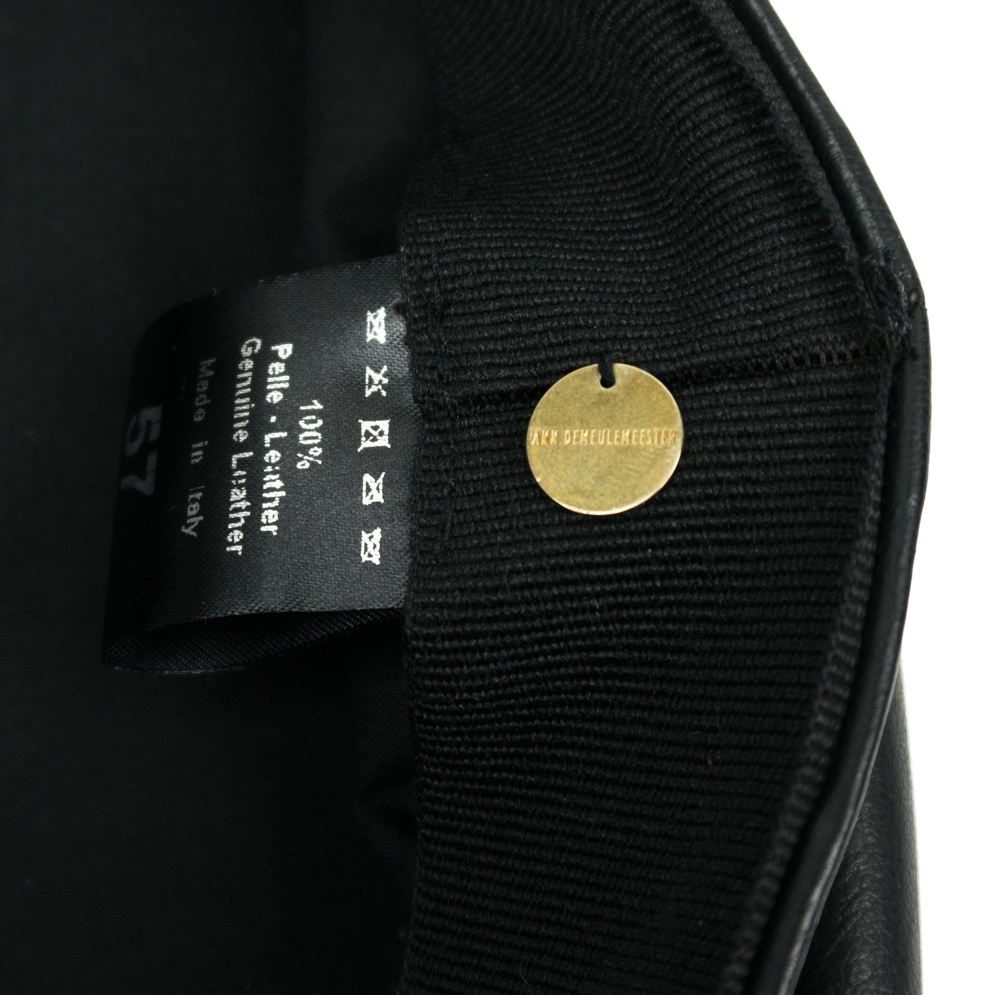 Ann Demeulemeester Ann Demeulemeester Fisherman Leather Hat Size ONE SIZE - 5 Thumbnail