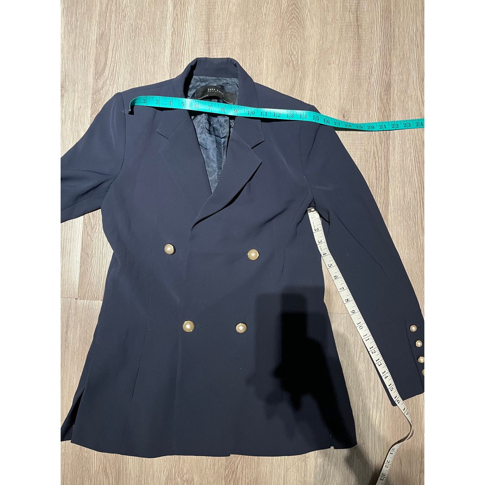 Zara Zara Women - Double Breasted Blazer / Navy / size Small Size S / US 4 / IT 40 - 4 Thumbnail