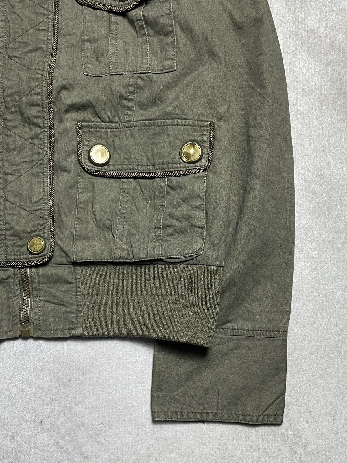 14th Addiction 2000’s Sly Bomber - Cyber Military Cargo Jacket Size US M / EU 48-50 / 2 - 2 Thumbnail