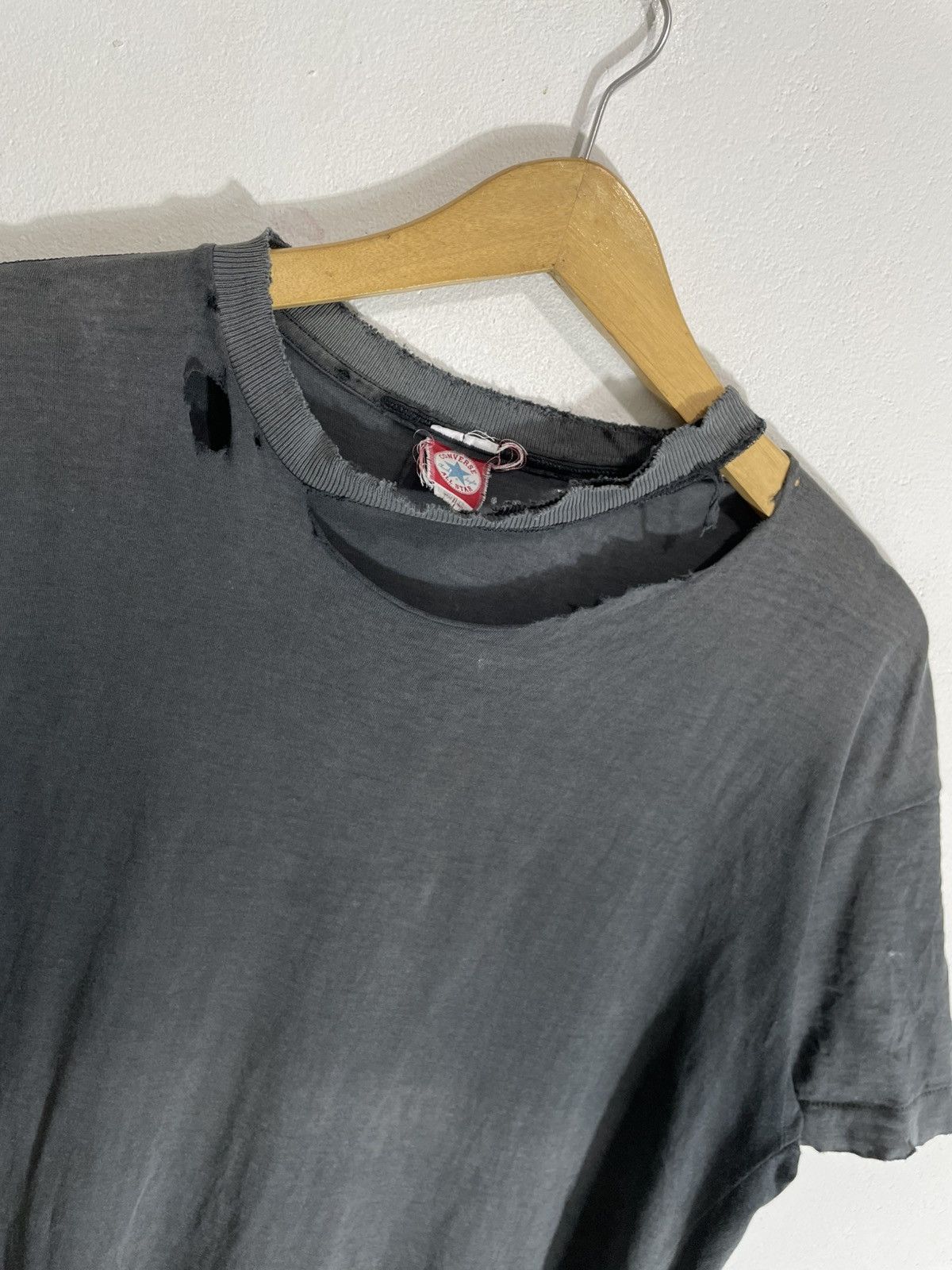 Vintage RARE distressed blank Tshirt Trashed style 80/90s Converse Size US L / EU 52-54 / 3 - 2 Thumbnail