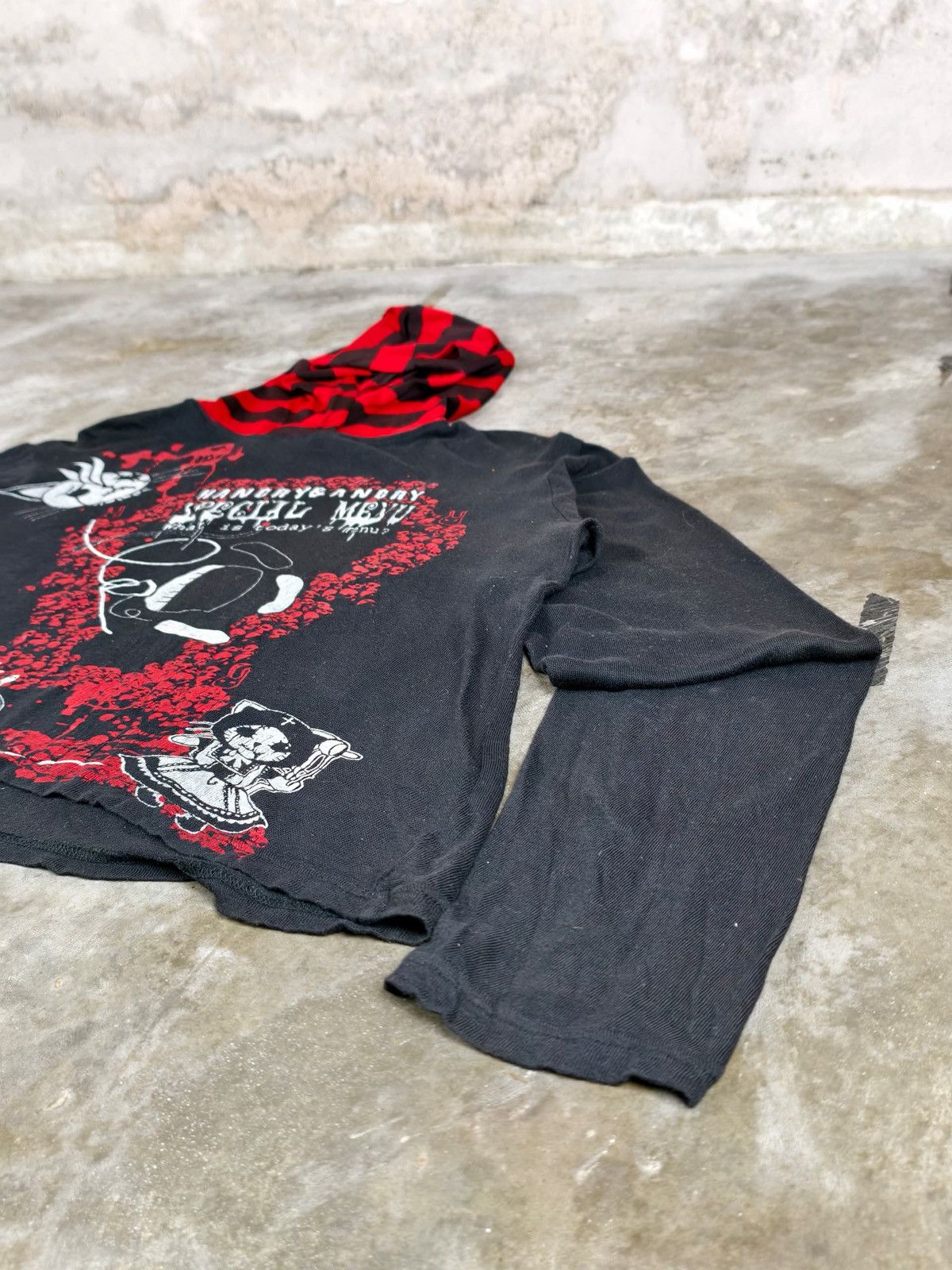 Japanese Brand Rare Design Japanese Hancry & Angry Hoodie Size US S / EU 44-46 / 1 - 8 Thumbnail