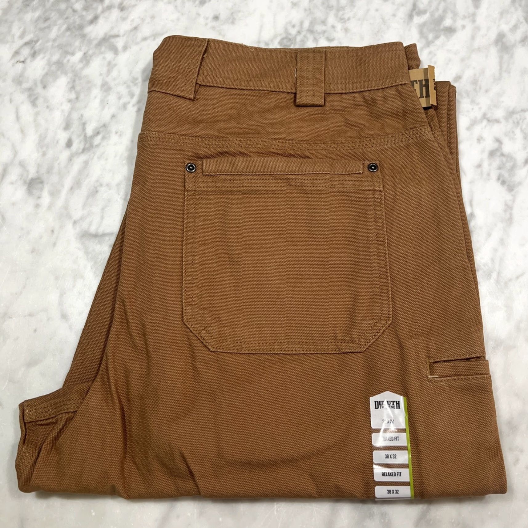 Vintage DULUTH Fire Hose Pants Men 38x32 Relaxed Fit 5-Pocket Workwear Brown Style 58412 NWT Men's Pants Brown 5-Pocket Size US 38 / EU 54 - 2 Thumbnail