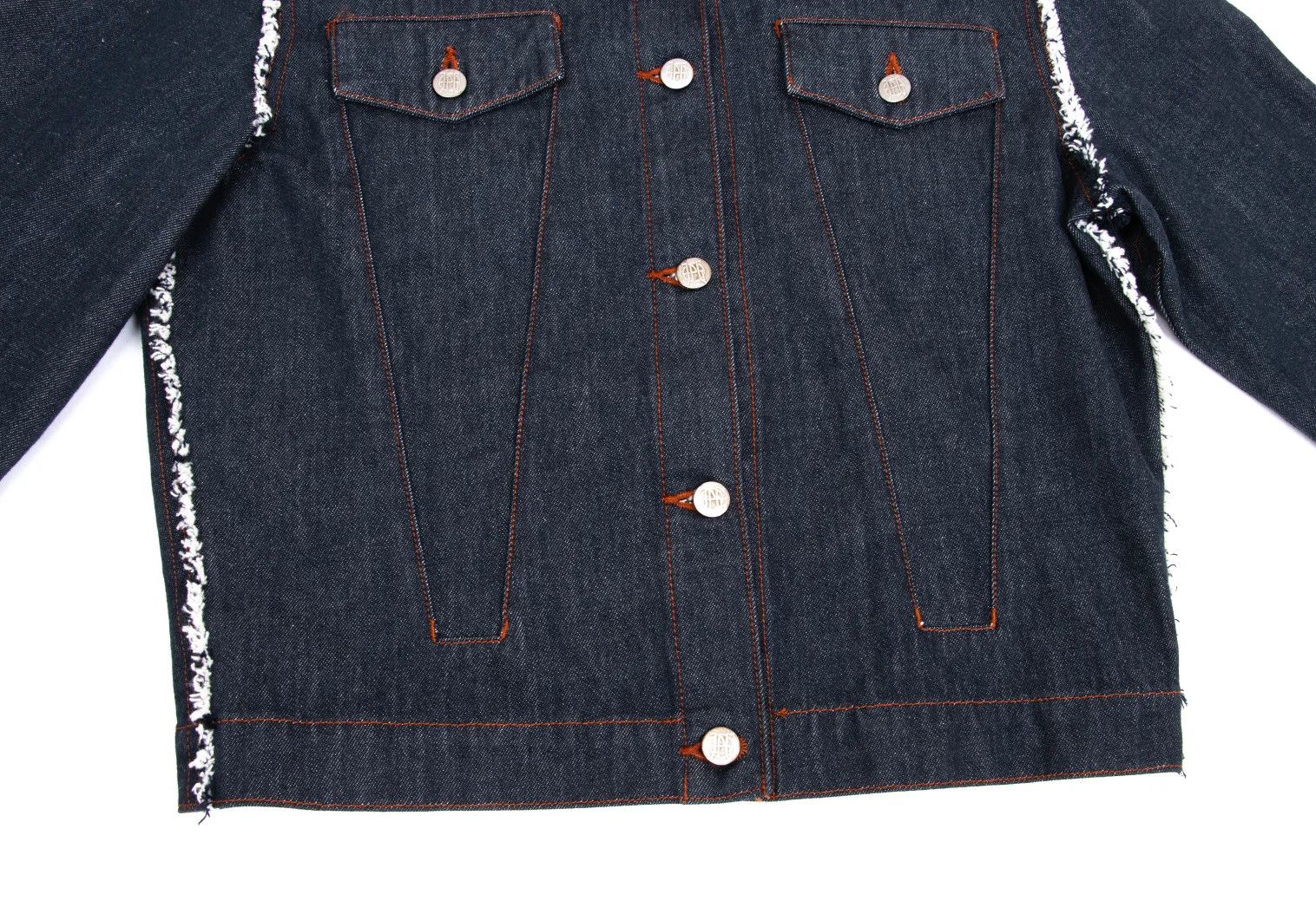 Jean Paul Gaultier Frayed Denim Trucker Jacket in Indigo 50 Size US M / EU 48-50 / 2 - 11 Thumbnail