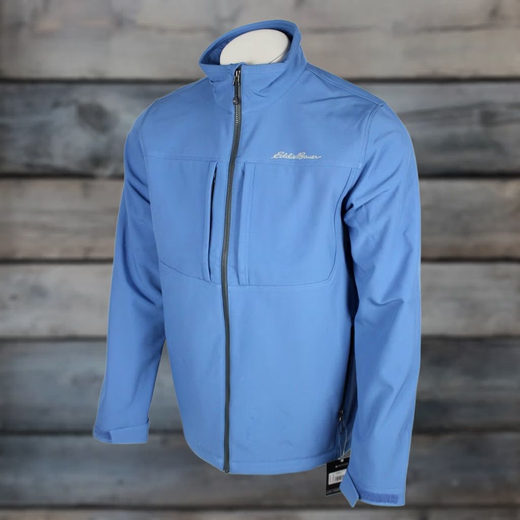 Eddie Bauer Eddie Bauer Men's Windfoil Thermal Softshell Jacket Full Zip L Blue Size US L / EU 52-54 / 3 - 1 Thumbnail