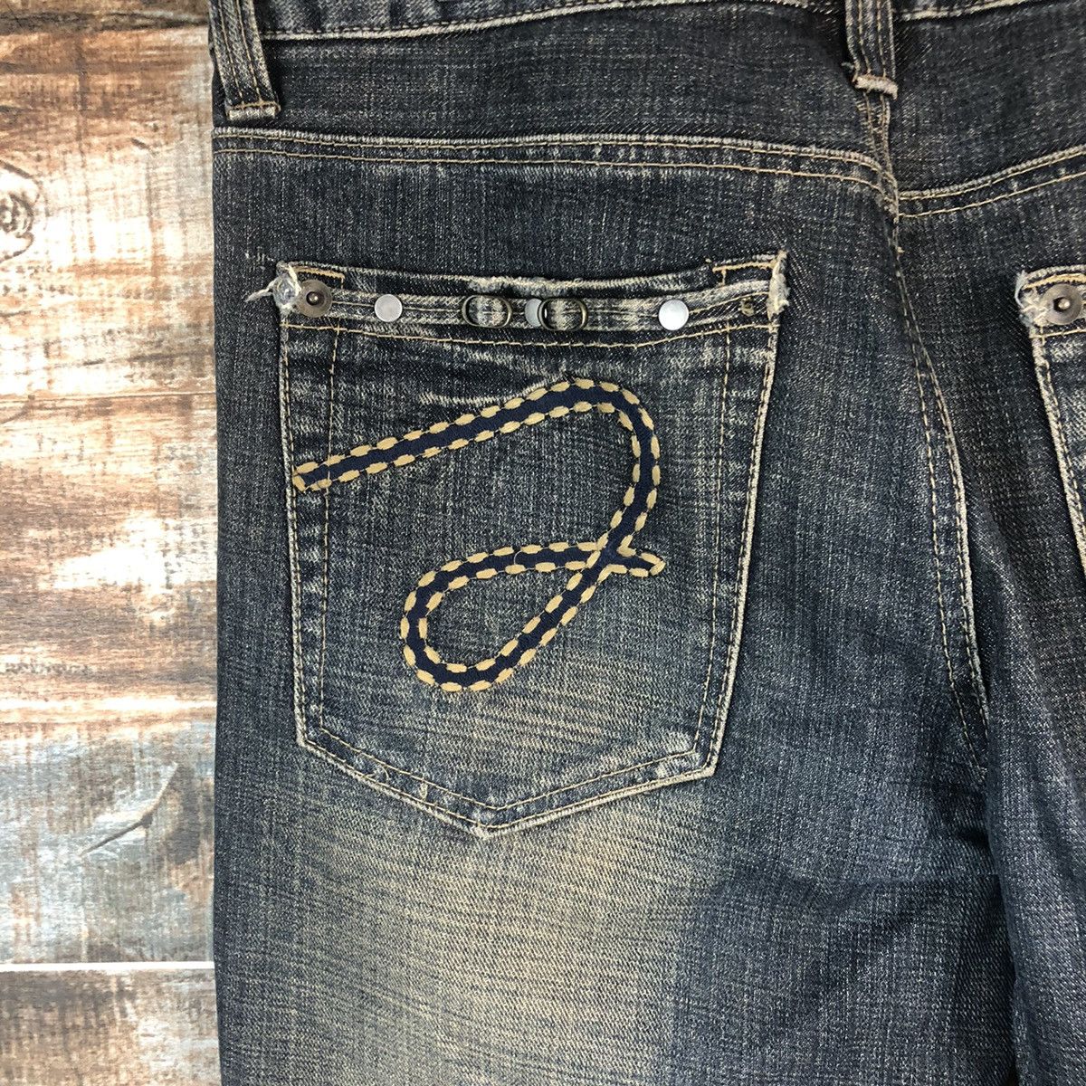 Vintage DL Japanese Brand Blue Denim Pants #C301 Size US 34 / EU 50 - 17 Thumbnail