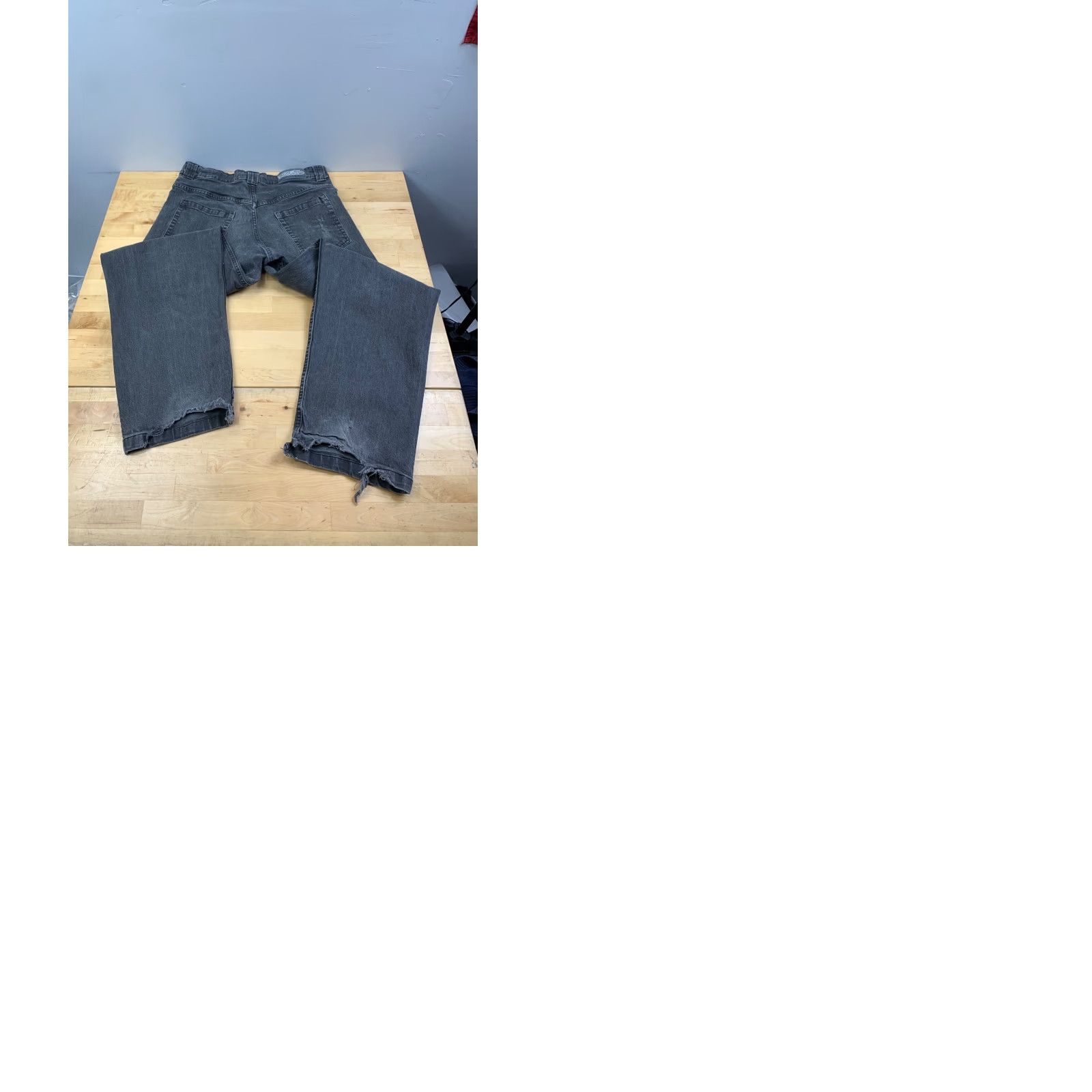 Denime 77 Denim Jeans Men M Black Faded Skate Baggy Loose Grunge 12857 Size US 31 - 9 Thumbnail