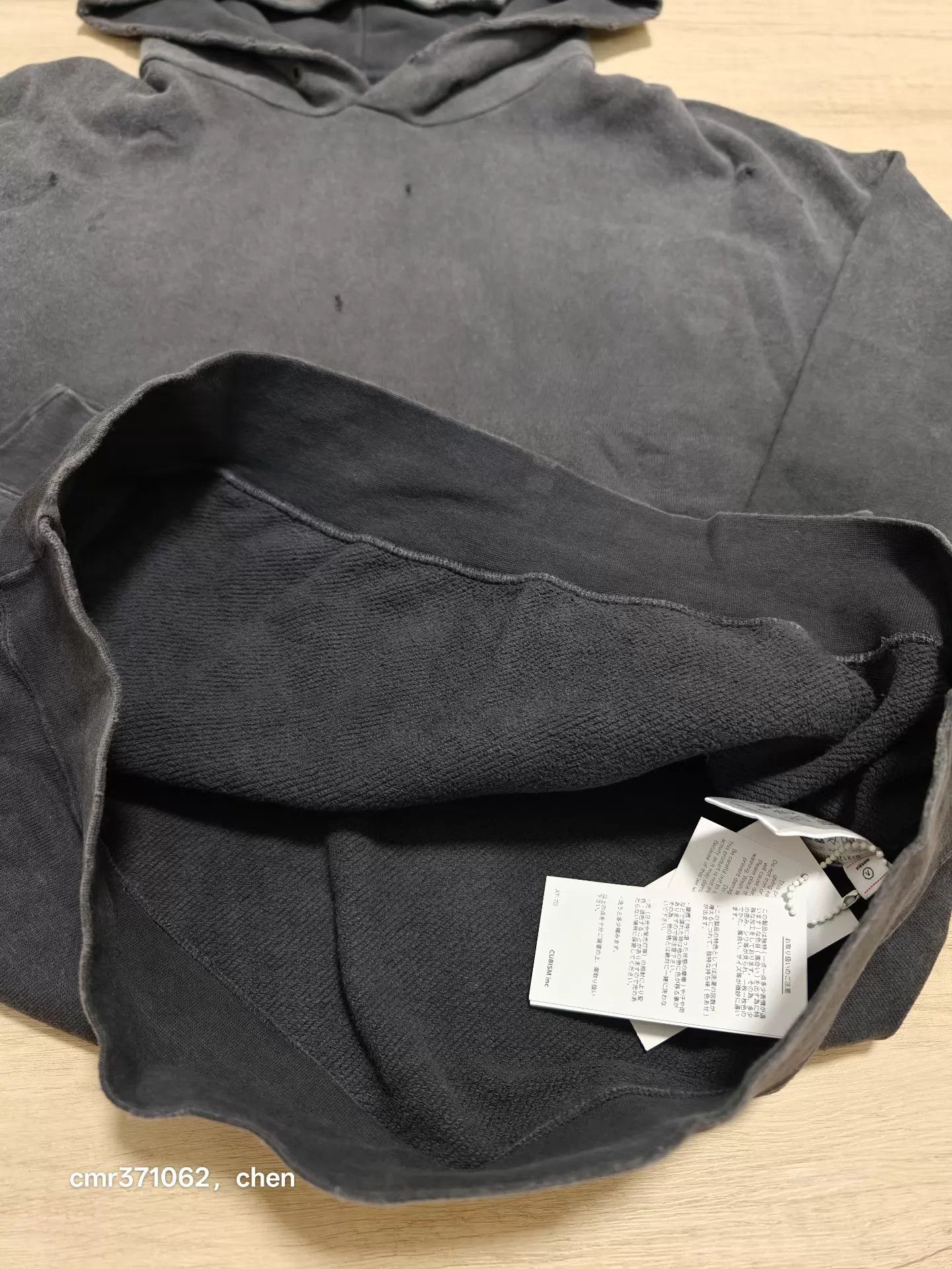 Visvim VISVIM 21AW CRASH JUMBO HOODIE Black Size 3 Washed Size US L / EU 52-54 / 3 - 5 Thumbnail