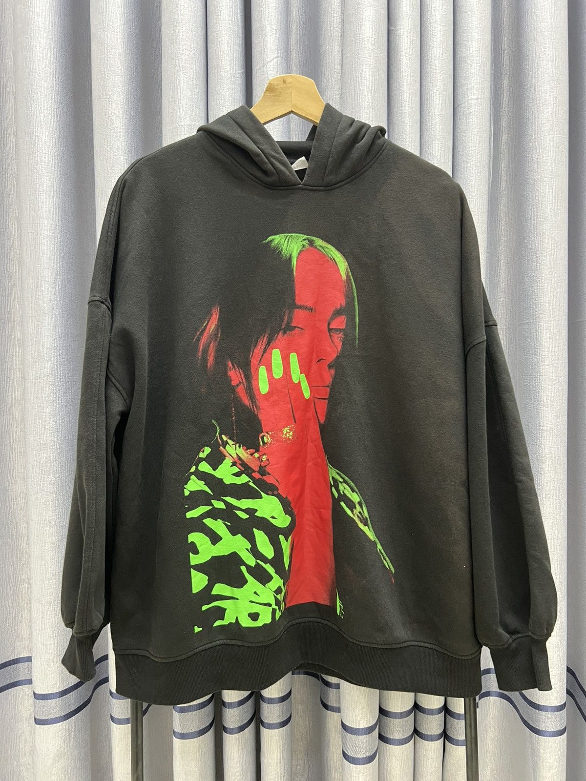 Billie Eilish Thrashed Faded Billie Eilish Baggy Oversized Hoodie Size US L / EU 52-54 / 3 - 1 Thumbnail