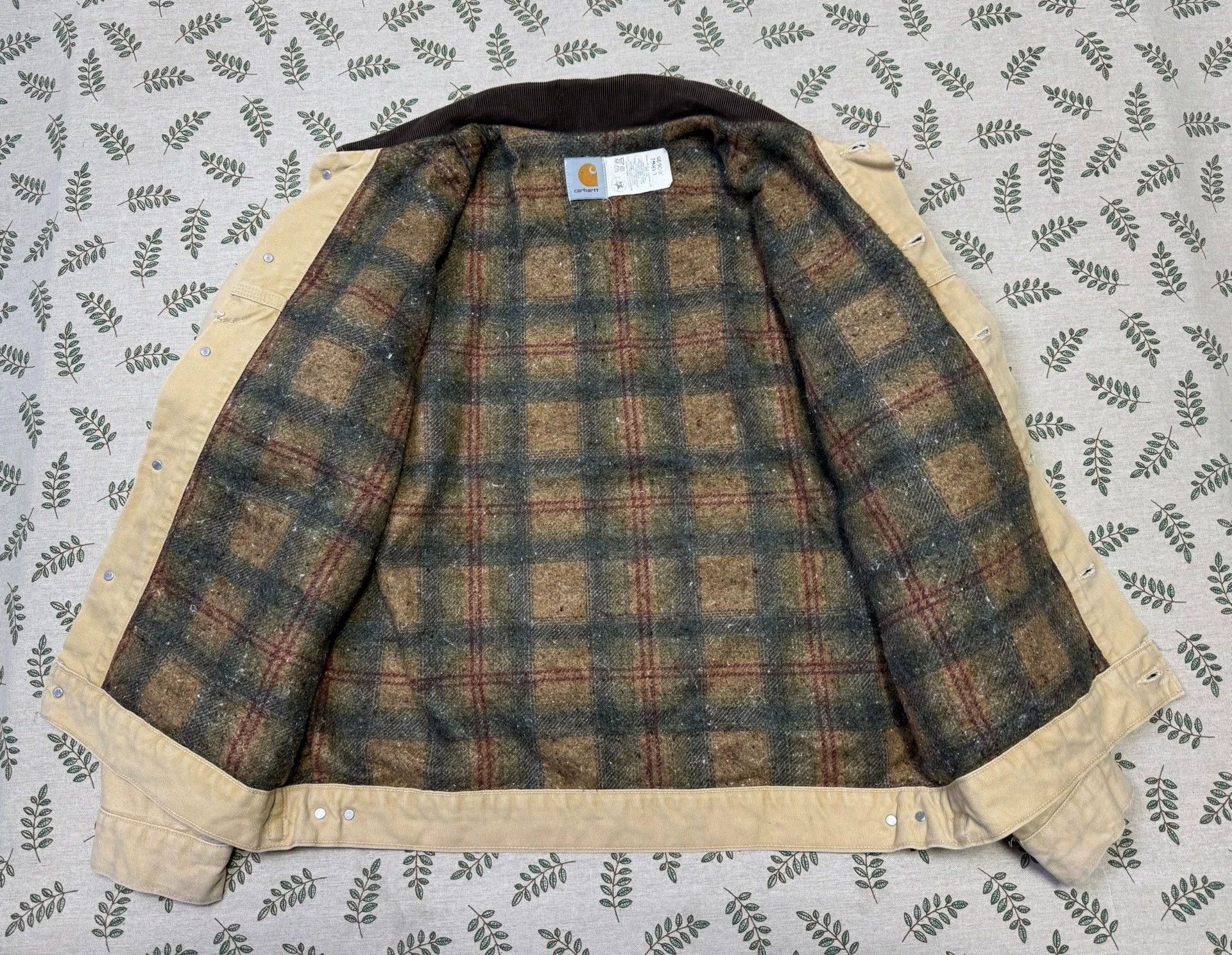 Carhartt Vintage Carhartt J10 JB0695 Wheat L 1997 Washed Jacket Size US L / EU 52-54 / 3 - 4 Thumbnail
