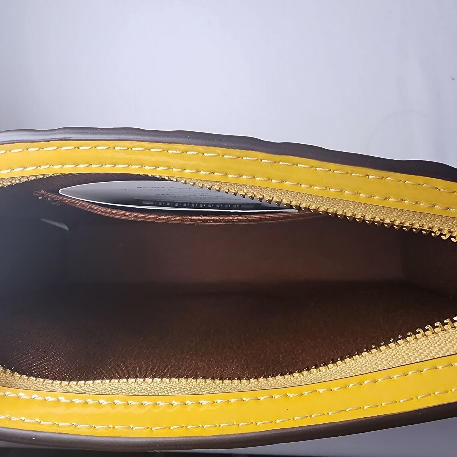 Coach COACH CT869 Slim Crossbody Signature Patent Leather Yellow Size ONE SIZE - 5 Thumbnail