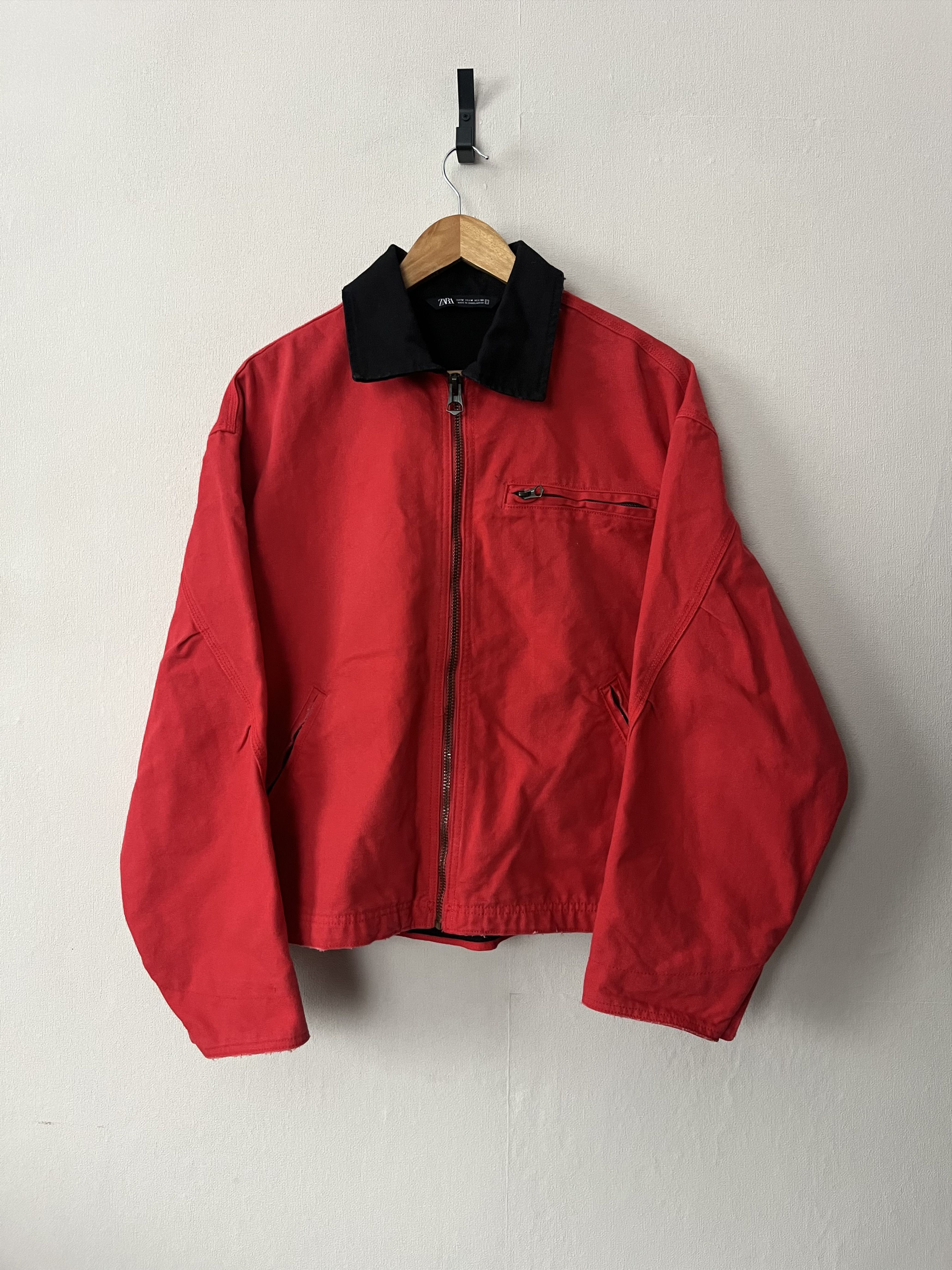 Zara Zara DNWR Detroit Workwear Jacket Red Color Size USA M Rare Size US M / EU 48-50 / 2 - 12 Thumbnail