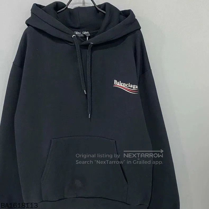 Balenciaga Balenciaga Black Coke Wave Hoodie. Size US M / EU 48-50 / 2 - 3 Thumbnail