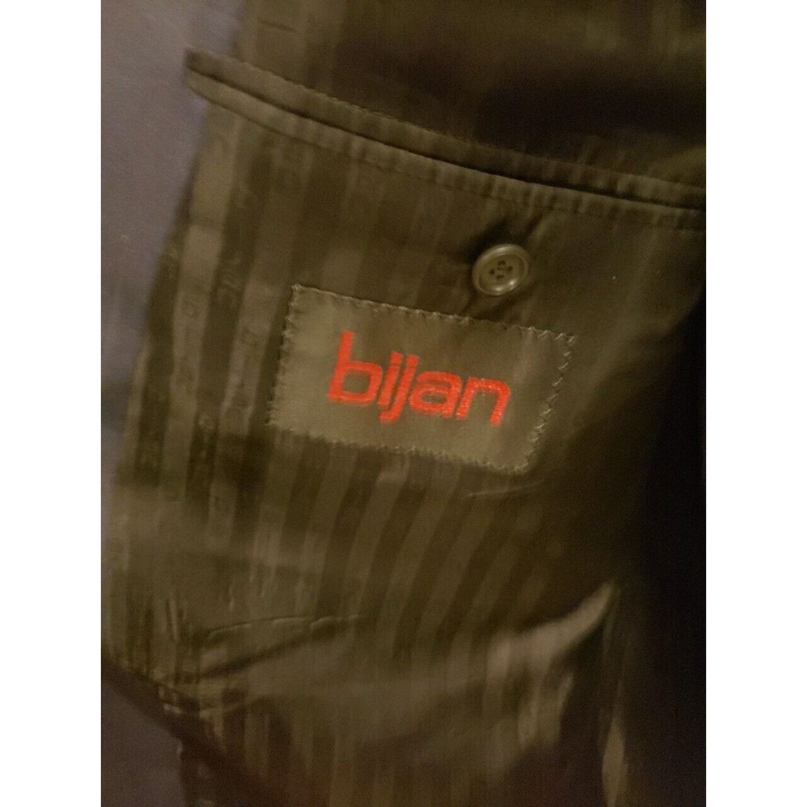 BIJAN BIJAN / ITALY - WOOL 52R Striped Blazer Jacket Size 52R - 5 Thumbnail