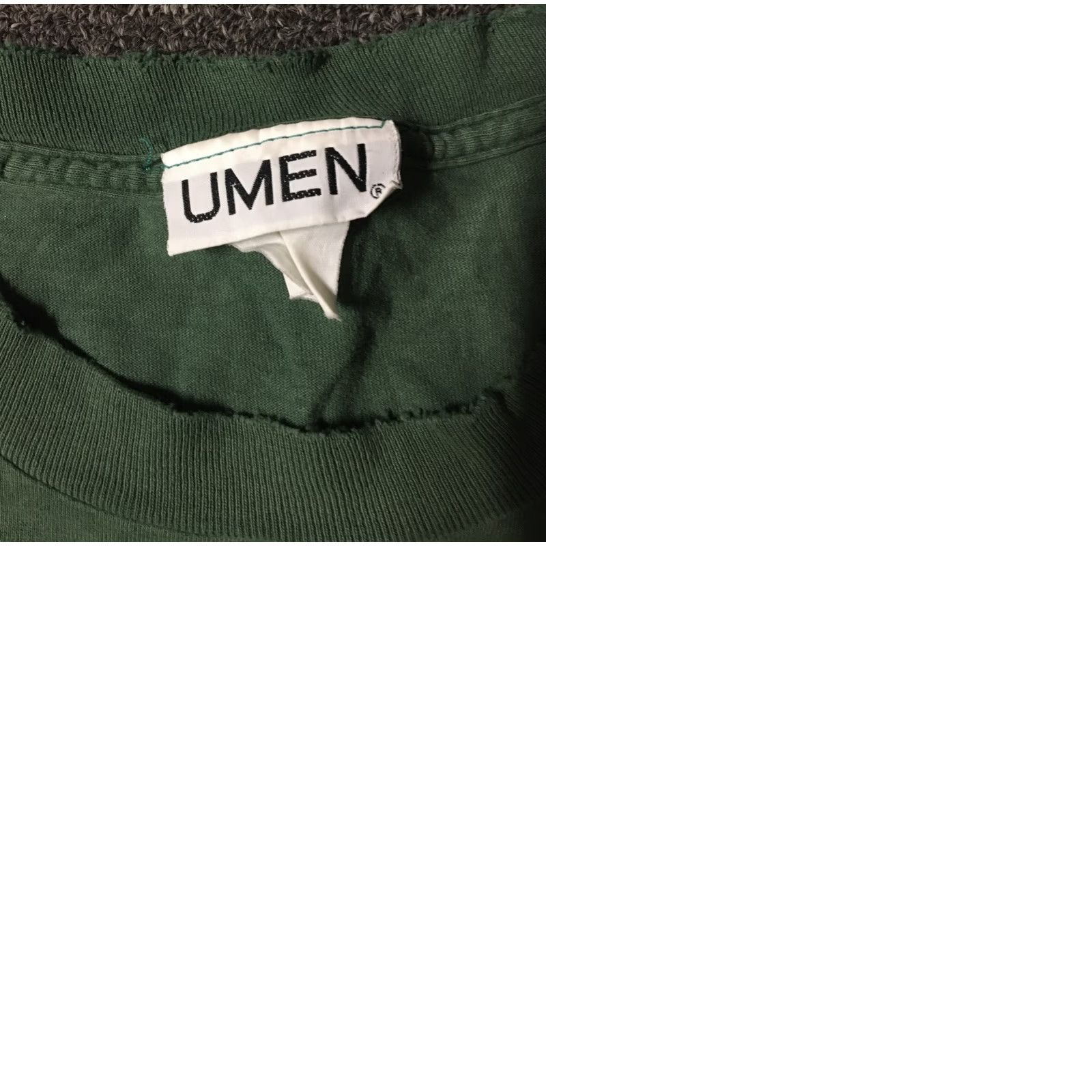 Vintage VINTAGE 90s Studio Umen Thrashed Faded Shirt XL Green Distressed Grunge Skate Surf Punk 80s Shirt Mens XL 90s 80s Size US XL / EU 56 / 4 - 9 Thumbnail