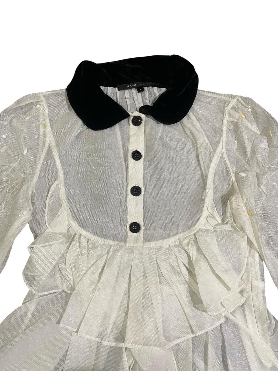 Marc Jacobs Marc Jacobs Mesh White Blouses Size M / US 6-8 / IT 42-44 - 7 Thumbnail