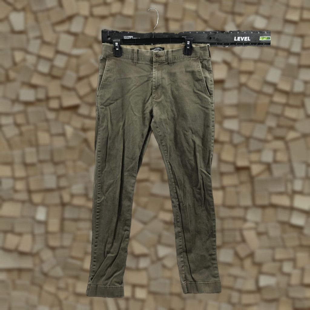 J.Crew J.Crew Mercantile Chino Pants Mens 30x30 Green Slimming Comfort 5-Pocket Workwear Flat Front Straight Leg Button Zipper Logo Vintage: No Size US 30 / EU 46 - 1 Thumbnail