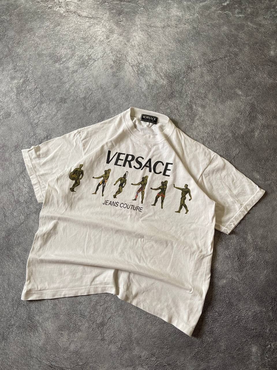 Versace Versace Vintage Jeans Couture 90s Athletic Statue White Size US L / EU 52-54 / 3 - 2 Thumbnail
