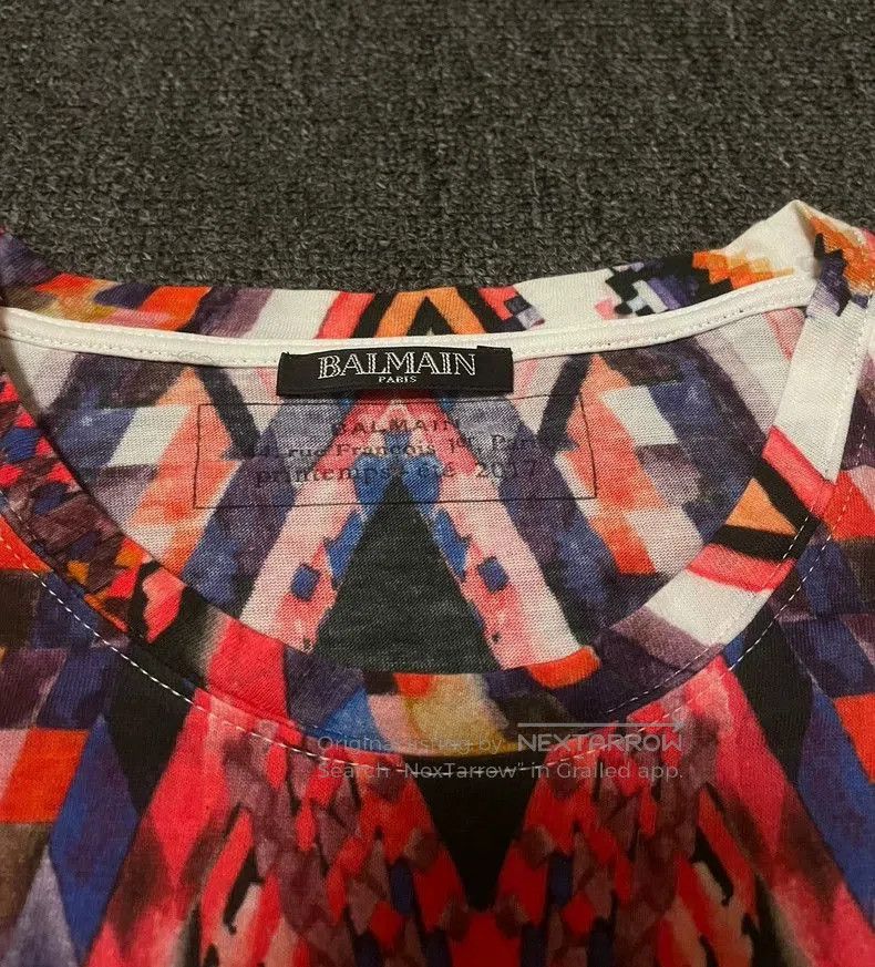Balmain Balmain Short Sleeve Graphic Print T. Size US M / EU 48-50 / 2 - 4 Thumbnail