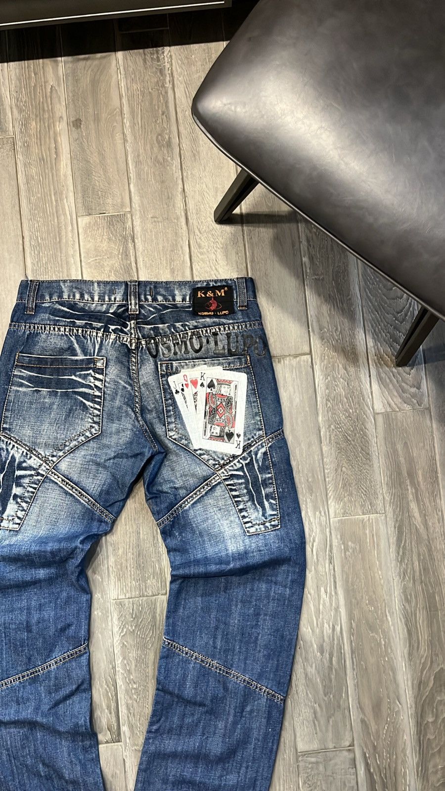 Japanese Brand Vintage hype Poker Kosmo & Lupo jeans Size US 32 / EU 48 - 8 Thumbnail
