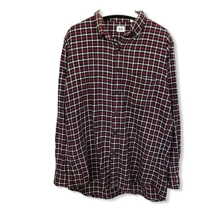 Flannel × Japanese Brand Japanese Brand Uniqlo Plaid Tartan Flannel Shirt 👕 Size US L / EU 52-54 / 3 - 1 Thumbnail
