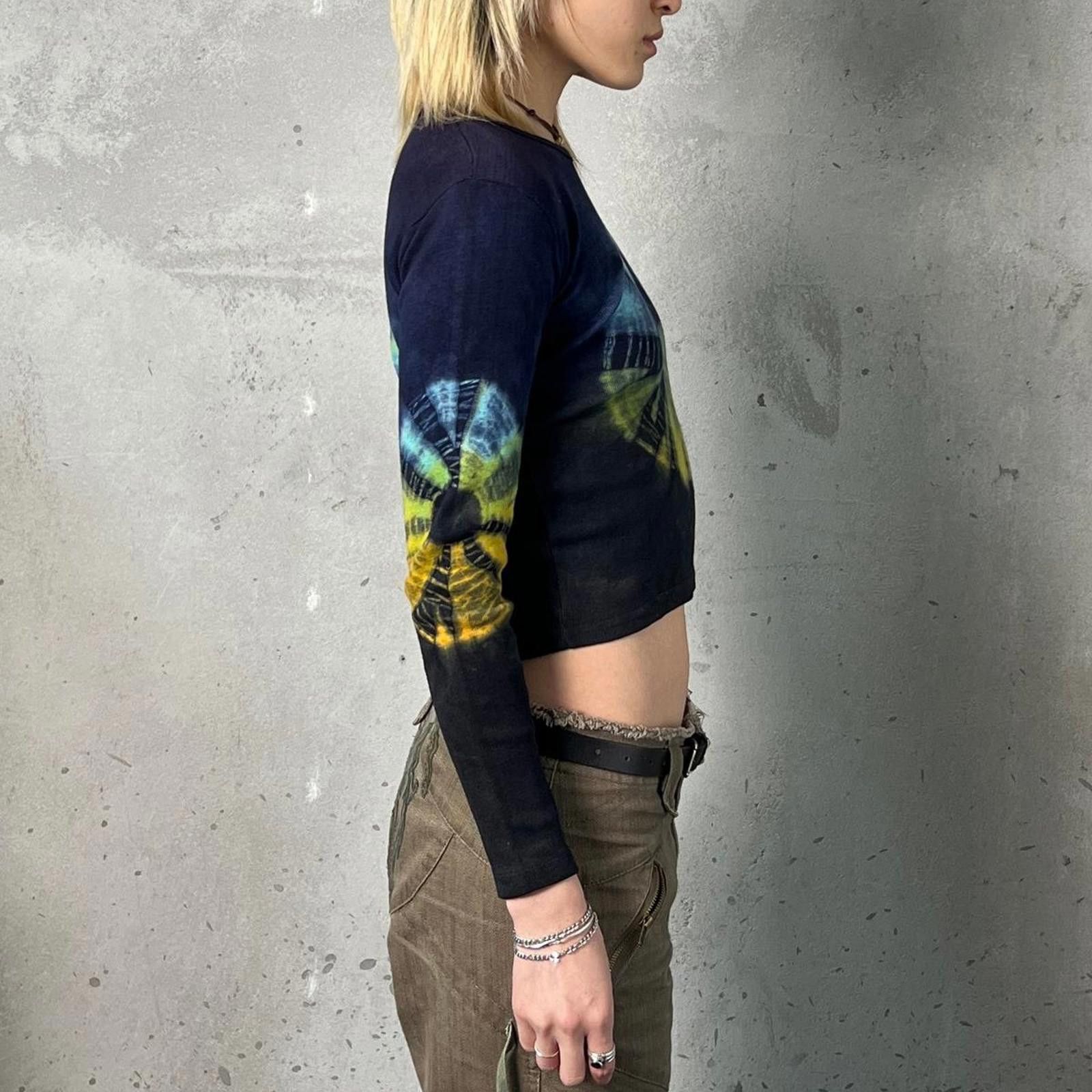 Japanese Brand Deadstock Vintage Nepal Tie Dye Long Sleeve Tee Size US M / EU 48-50 / 2 - 5 Thumbnail