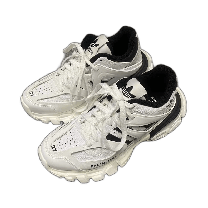 Balenciaga Balenciaga Adidas's latest black-and-white panda Track shoes Size US 5 / EU 37 - 1 Thumbnail