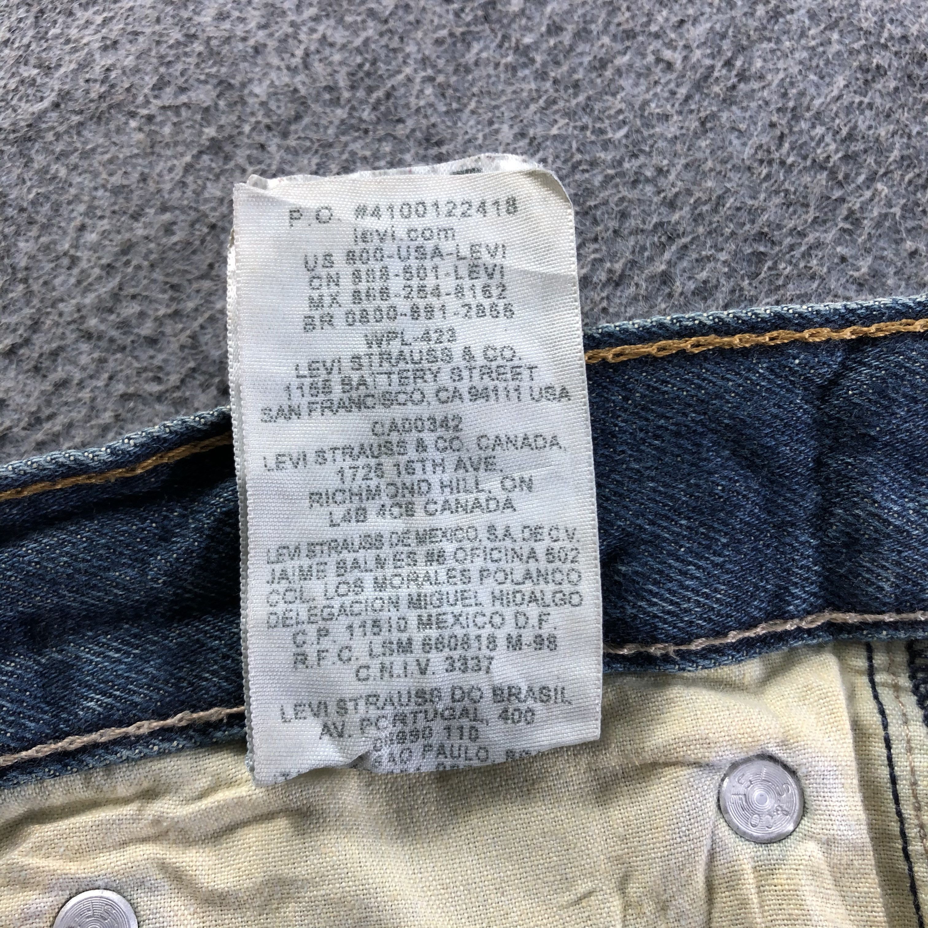 Levi's Vintage Blue Wash Levis 569 Jeans-J3180 Size US 39 - 13 Thumbnail