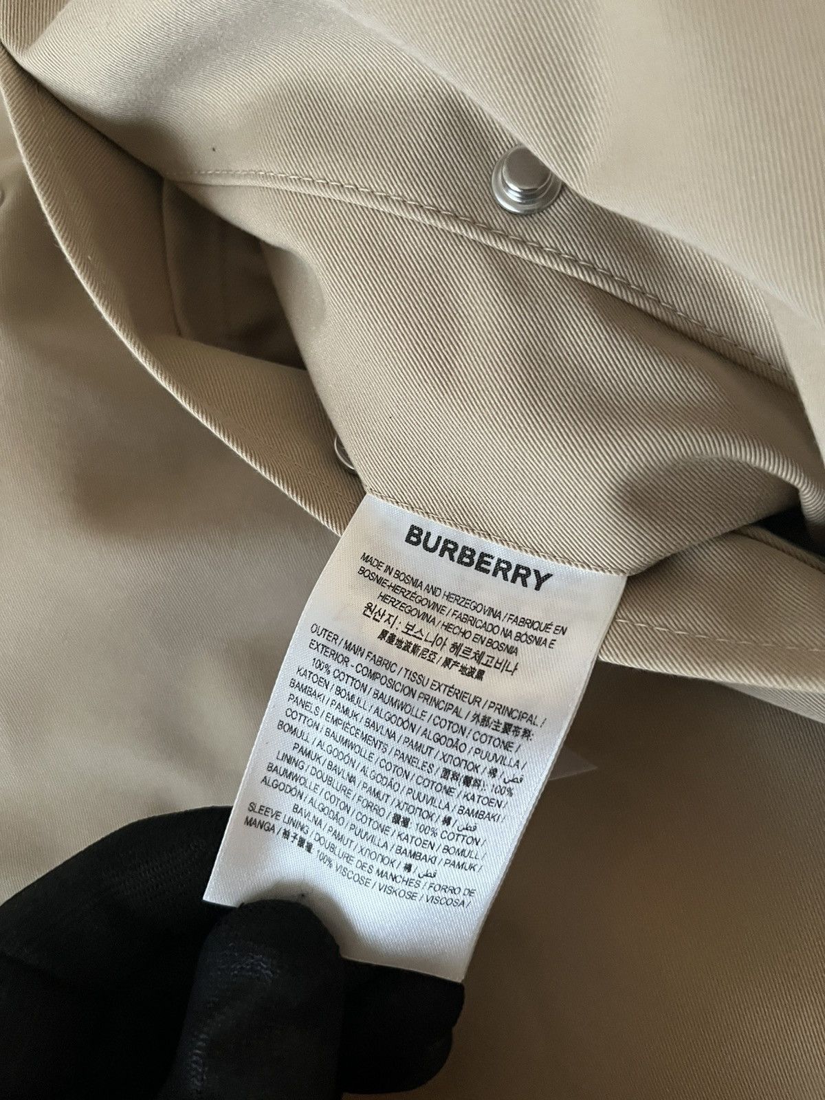 Burberry Burberry Check Collar Gabardine Trench Coat Size S / US 4 / IT 40 - 18 Thumbnail