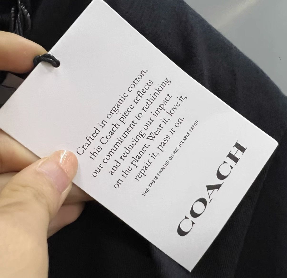 Coach Coach black logo printed short sleeve J41 Size US M / EU 48-50 / 2 - 5 Thumbnail