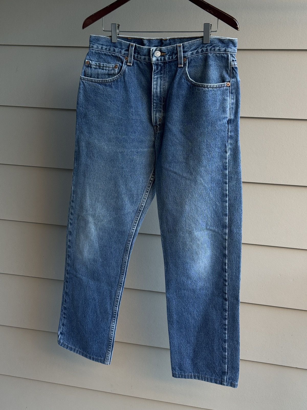 Levi's VINTAGE 90s LEVIS 505 STRAIGHT LEG DENIM JEANS 34x30 Size US 34 / EU 50 - 11 Thumbnail