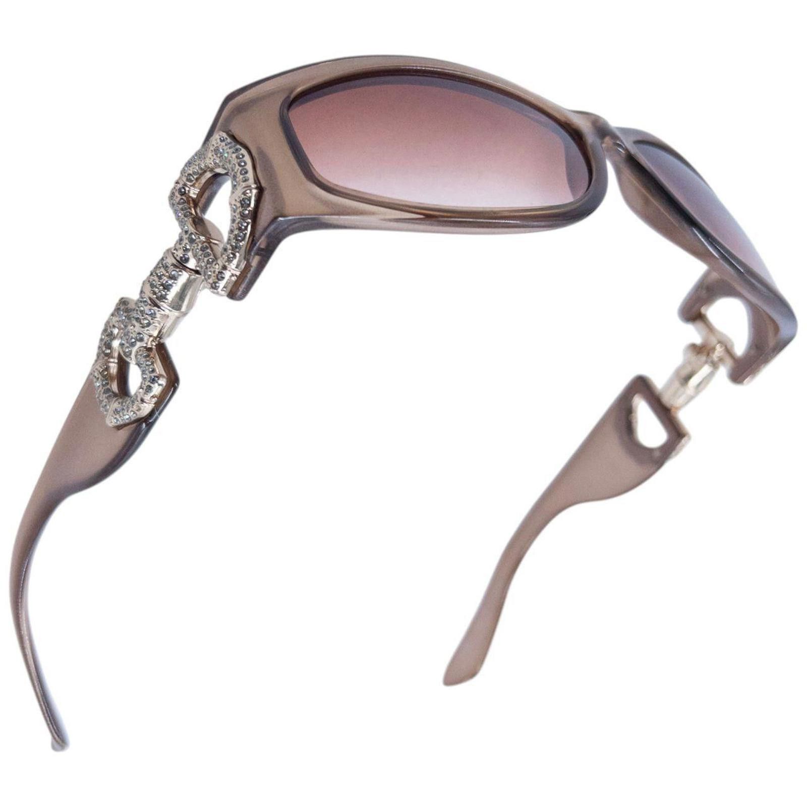 Gucci Vintage Gucci Diamonte Horse Bit Sunglasses Size ONE SIZE - 5 Thumbnail