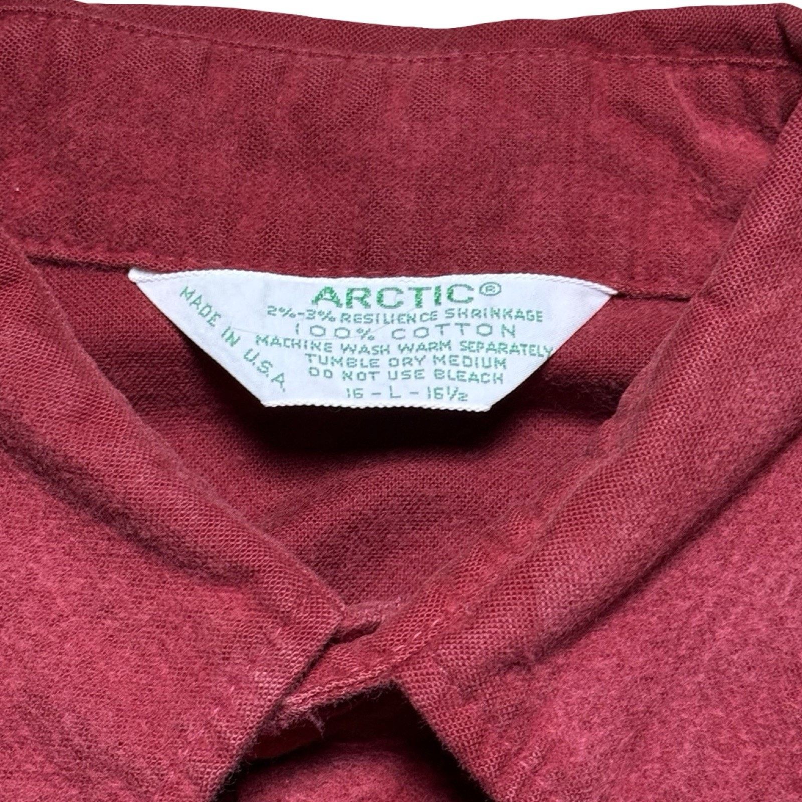Other Vintage Arctic Chamois Shirt Button L USA Made 90s Mens Red Size US L / EU 52-54 / 3 - 3 Thumbnail
