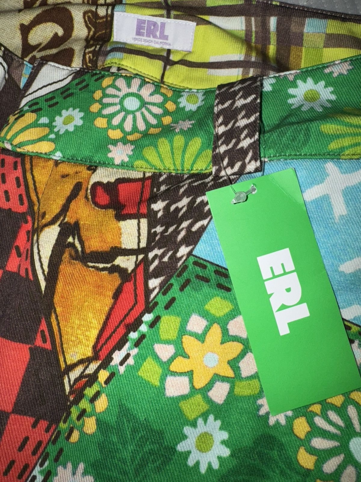 ERL ERL Multicolor Cowboy Patchwork Down Trousers Size US 32 / EU 48 - 4 Thumbnail
