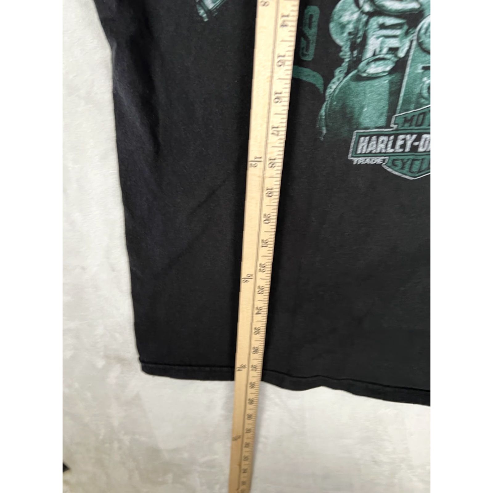 Harley Davidson VINTAGE Harley-Davidson T-Shirt XL Black Cotton, Logo, 90s Biker Motorcycle Skull, Classic, Double-Sided, Crew Neck, Short Sleeve, Men, United States Size US XL / EU 56 / 4 - 7 Thumbnail