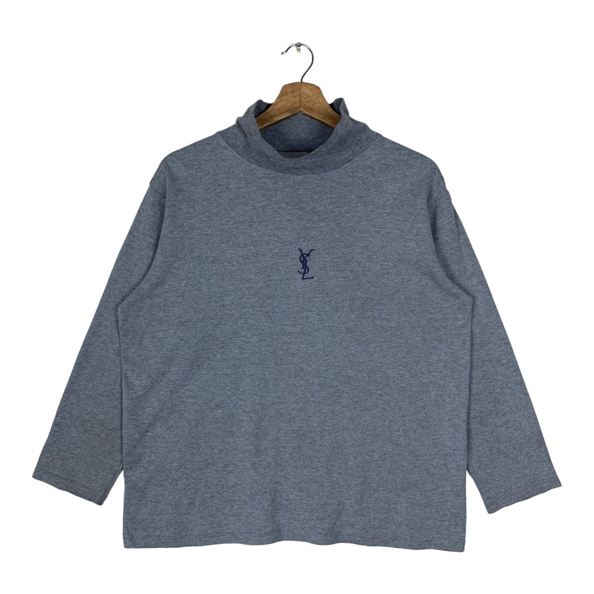 Yves Saint Laurent Mini Logo Turtlenecks Pullover Jumper