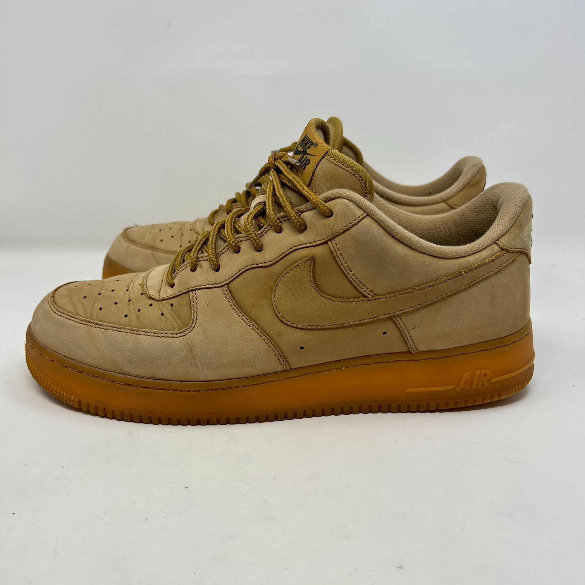 Nike Nike Air Force 1 Low Flax Wheat Gum Nubuck Sneakers AA4061-2 Size US 13 / EU 46 - 1 Thumbnail