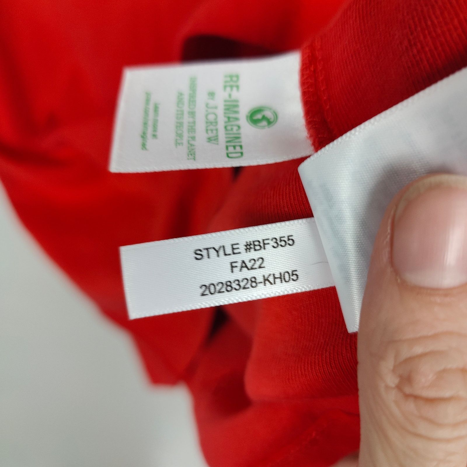 J.Crew J Crew Perfect Fit Short Sleeve Tee Womens XL Red Cotton Size XL / US 12-14 / IT 48-50 - 5 Thumbnail