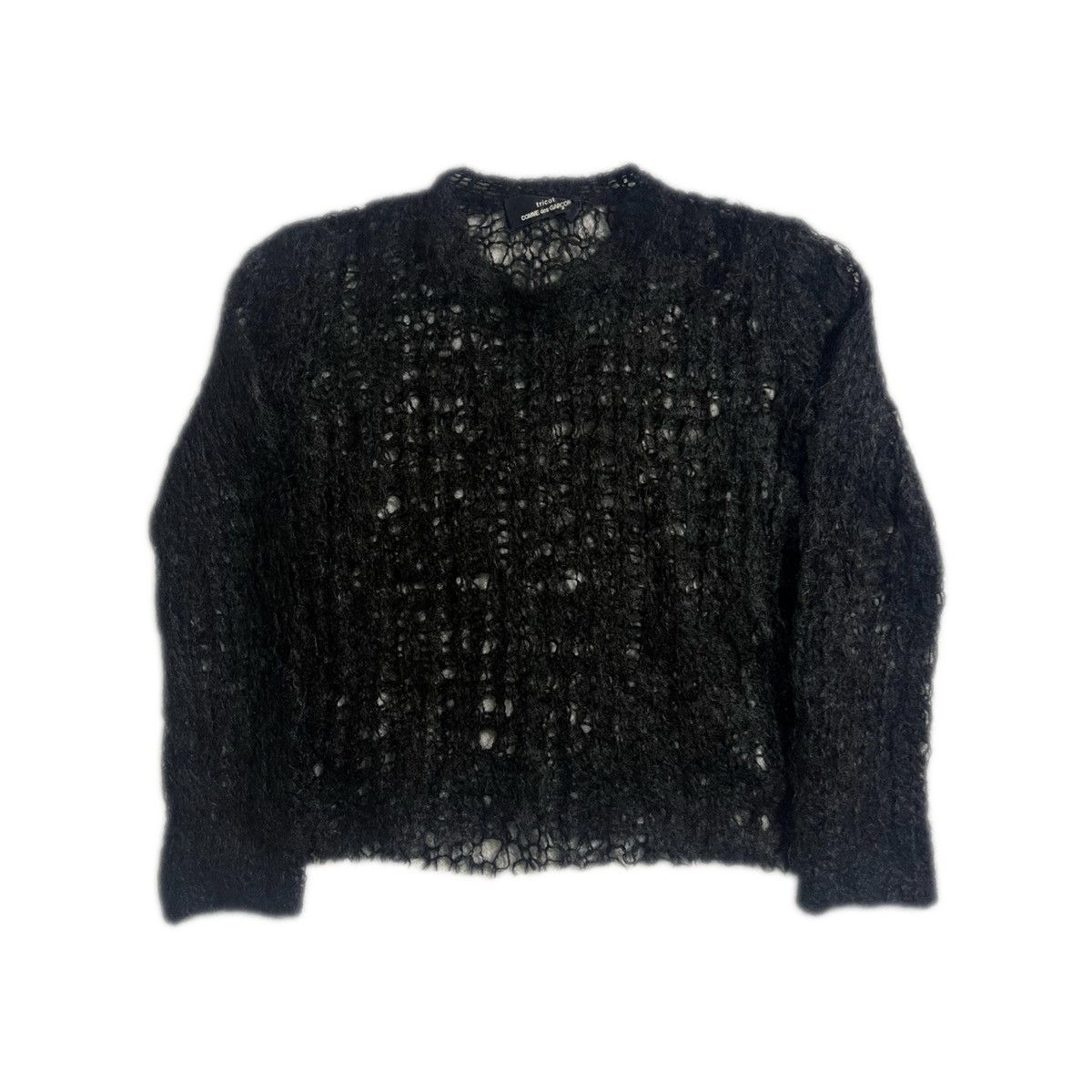 Image of Comme Des Garcons Comme Des Garçons 1994 Mohair Sweater in Black, Men's (Size Small)