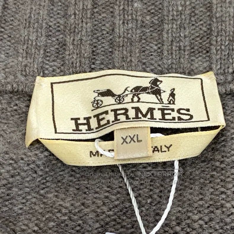 Hermes Hermes Dark coffee color whip stitch embroidery design cas Size XXL / US 16-18 / IT 52-54 - 6 Thumbnail