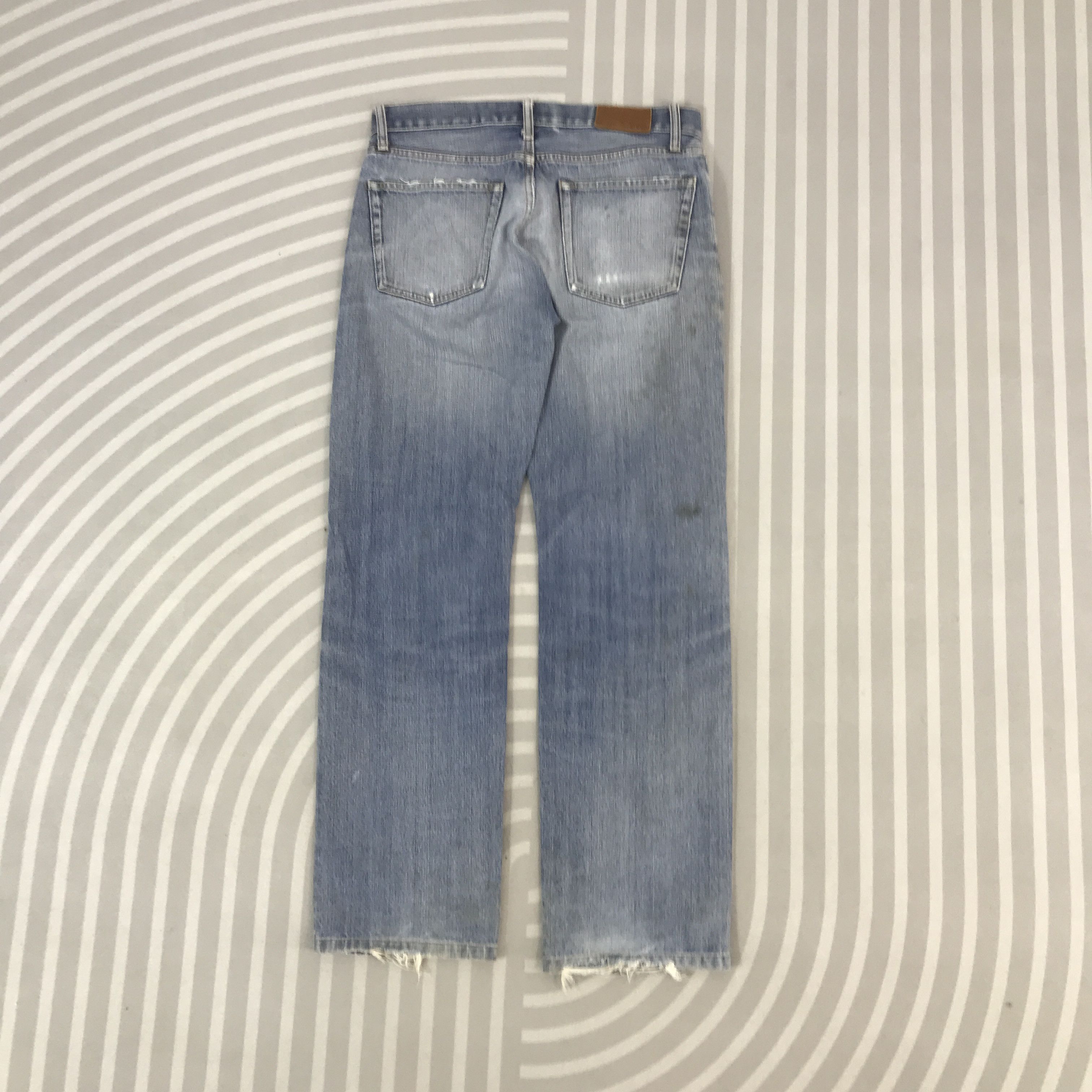 Uniqlo Vintage Uniqlo Japan Distressed Denim Pants Size US 32 / EU 48 - 4 Thumbnail